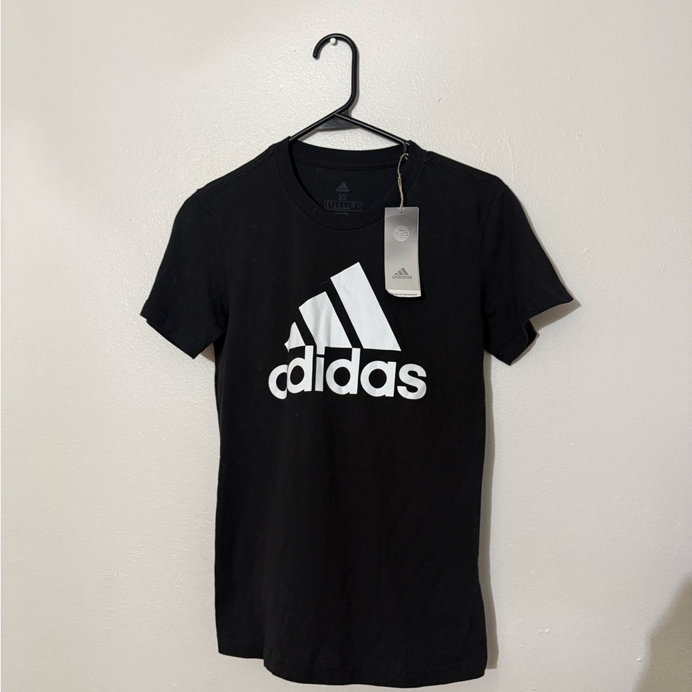 Adidas Black Crew Neck Tee